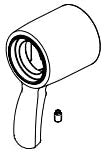 Delta Stryke:RP100379SS Handle - 1L Volume 17T Shower / 27T Div