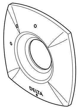 Delta Stryke RP100381BL Escutcheon - Diverter Trim 3-Setting