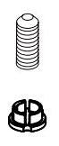 Delta Stryke RP100384BL Screw & Button - 3/ 6-Setting Div