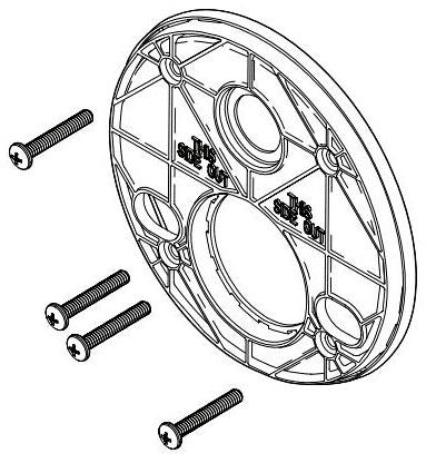 Delta Stryke RP100385 Escutcheon Backplate & Screws - Int Div