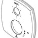 Delta Stryke:RP100390CZ Escutcheon - Div Trim 3-Setting 27S/ 27T