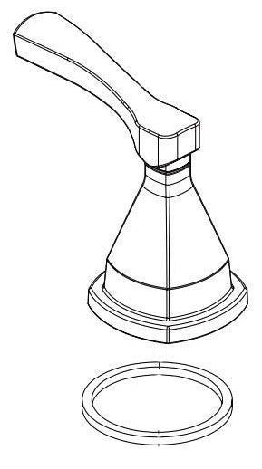Delta Stryke RP100392BL Handle - Left ASM Roman Tub
