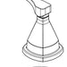 Delta Stryke RP100392BL Handle - Left ASM Roman Tub