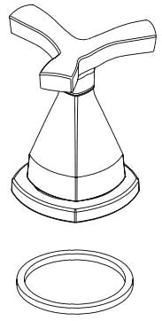 Delta Stryke:RP100394SS Handle - 1O Left ASM Roman Tub