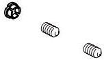 Delta Stryke RP100398BL Set Screw & Button - FM Tub Filler