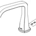 Delta Stryke:RP100400CZ Spout - 4-Hole Diverter Roman Tub