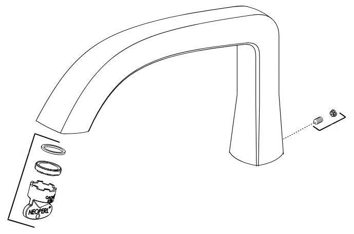 Delta Stryke RP100401BL Spout - FM Tub Filler