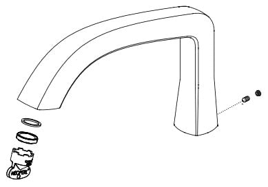 Delta Stryke:RP100401SS Spout - FM Tub Filler