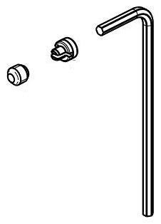 Delta Stryke RP100406CZ Screw & Button - Base Hand Shower