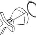 Delta Stryke: Handle - 2O Wall-Mount Bath Faucet