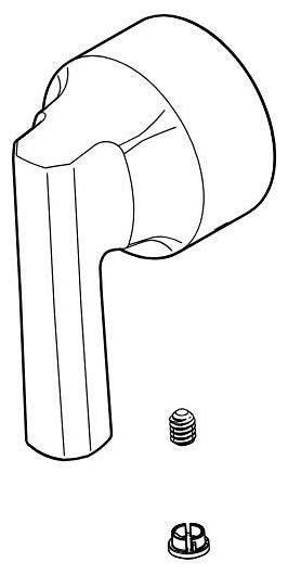 Brizo Levoir RP100426PC Thermostatic Temperature Handle Assembly