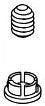 Brizo Levoir RP100428GL Set Screw and Button