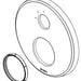 Brizo Levoir RP100429PC 3F Escutcheon and Valve Seal