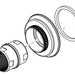 Delta Cassidy RP100469RB Handle Flange & Long Nut - WM Tub Filler