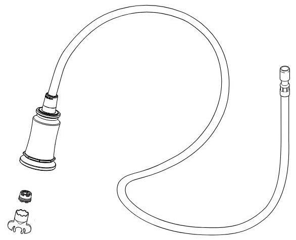 Brizo Rook RP100565PG Hose & Sprayer Assembly
