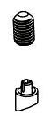 Brizo Rook RP100570BL Button & Set Screw