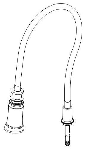 Brizo Rook RP100571GL Hose & Sprayer Assembly - Black