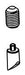 Brizo Rook RP100589BL Button & Set Screw