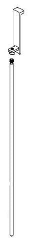 Brizo Atavis RP100601NK Finial & Lift Rod