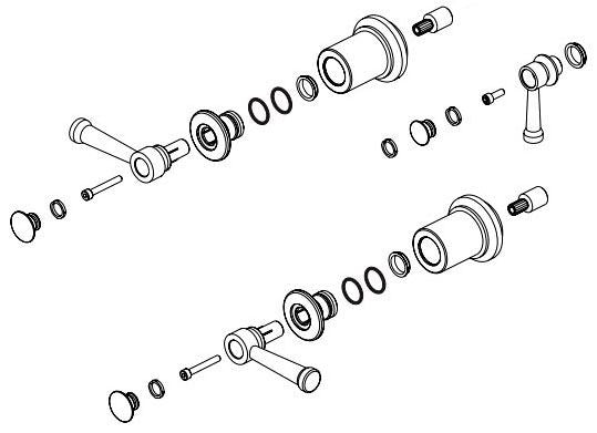 Brizo Atavis RP100607BL Handle Kit