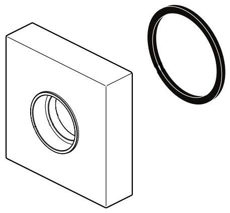 Brizo Siderna RP100668BL Wall Mount Tub Filler Handle Base