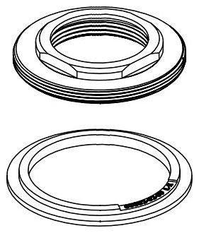 Delta RP100699BL Flange and Gasket - Widespread (Pair)