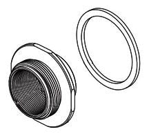 Delta RP100708 Handle Flange and Gasket for Thick Wall - Wall Mount Bath (Pair)
