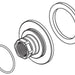 Delta RP100712 Spout Flange, Gasket and O-Ring - Wall Mount Bath