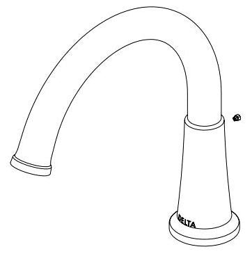 Delta RP100717PN Diverter Spout