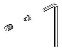 Delta RP100719KS Set Screw, Cover & Wrench - Roman Tub Spout