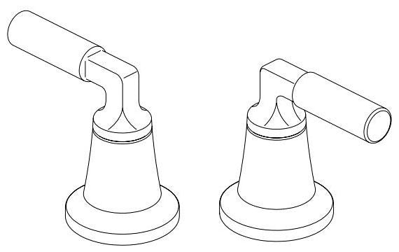 Delta RP100720PN Two Metal Lever Handle Kit (Pair)