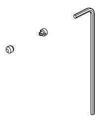 Delta RP100722SS Set Screw, Cover & Wrench - Hand Shower Base
