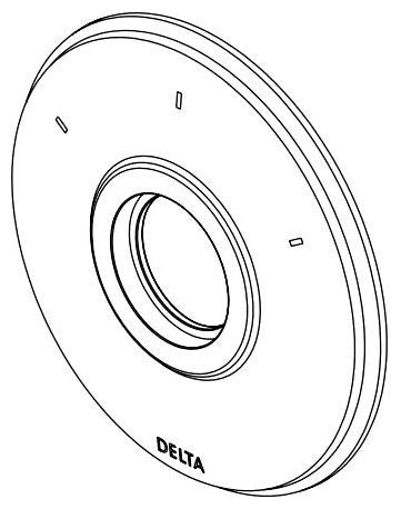 Delta RP100732SS Diverter Escutcheon - 3 Setting
