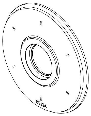 Delta RP100733SS Diverter Escutcheon - 6 Setting