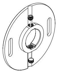 Delta Universal Showering Components RP100807 Mounting Flange