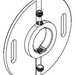 Delta Universal Showering Components RP100807 Mounting Flange