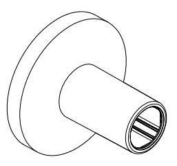 Delta Universal Showering Components RP100809BL Round Upper Escutcheon