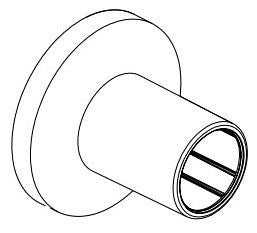 Delta Universal Showering Components RP100810BL Round Lower Escutcheon