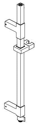 Delta Universal Showering Components RP100813BL Angular Shower Column