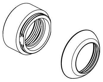 Delta Broadmoor RP100817BL Bonnet Nut & Cap