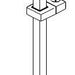 Delta Universal Showering Components RP100861PNPR 26" Angular Shower Column