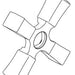 Delta Dorval RP100893SS Cross Handle Blade
