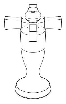 Delta Dorval RP100904GS Deck Widespread Lav – Cross Handles