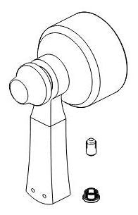 Delta Dorval RP100941BL Handle, Set Screw And Button