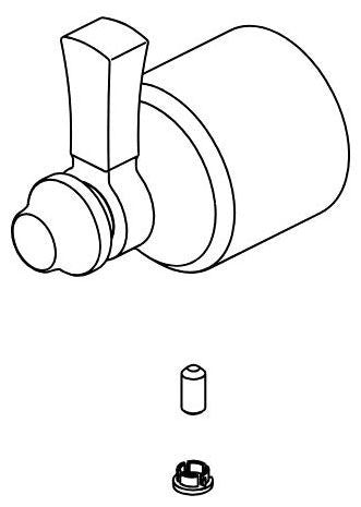Delta Dorval RP100944SS Diverter Handle, Set Screw And Button