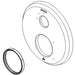 Delta Dorval RP100945CZ 14S 3F Integrated Diverter Escutcheon