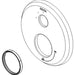 Delta Dorval RP100947 17/17T 3F Integrated Diverter Escutcheon