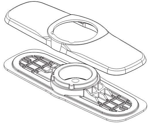 Peerless Parkwood RP100993BN Escutcheon & Baseplate