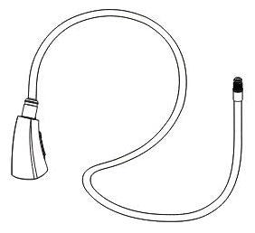 Peerless Parkwood RP101011BL Hose Assembly,Wand,Clip & O-ring