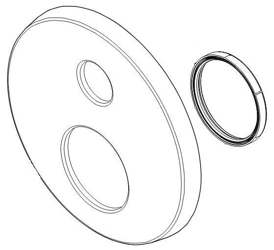 Delta RP101031BL Escutcheon - 6 Setting Integrated Diverter